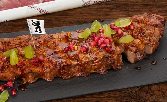 Appenzeller Molkenschwein Spareribs